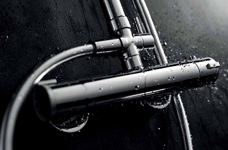 ducha deslizante y orientable Flexo de PVC plateado 1,75 m Tubo de acero inoxidable, cromado Ø 22 cm Ø 25 cm