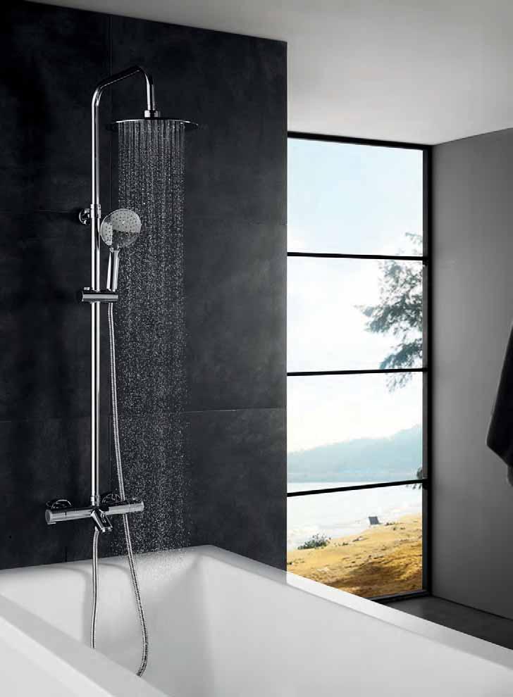 LILE Ver todas las opciones disponibles de sistema de ducha y baño a partir de la página 88 Find all the bath shower system options available starting on page 88 Griferia de baño premium Bathroom