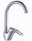 35 Ø35 176 G3/8 G3/8 GALA C Monomando fregadera de caño alto Single lever kitchen faucet, high spout 284 240 17º