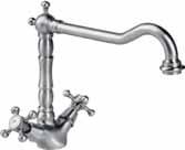 kitchen faucet, copper, bronze, silver or chrome PLATA / SILVER 06CHR500AG 42,42 CROMO / CHROME 06CHR500CR 32,65 350 229 Max.