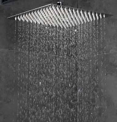 shower head, antiscaling Telescopic tube adjustable in height: 115 cm min. - 135 cm max.