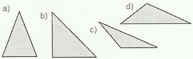 - Dibuja varios triángulos obtusángulos, traza sus alturas y halla su ortocentro. Dónde se encuentra situado? 6.- En un triángulo rectángulo, los catetos miden 5 y 1cm respectivamente.