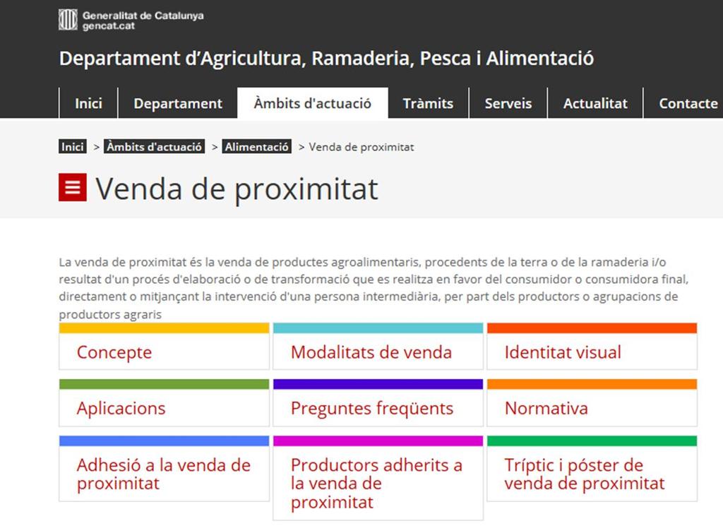 Web DARP http://agricultura.gencat.