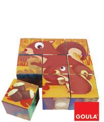 Contiene: 4 piezas de cartón de alta calidad, 5 piezas de madera y 4 cordones de colores. A partir de 3 años. Medidas: 25 x 12,5 x 3 cm.