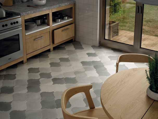 Pavimento Floor tile Curvytile 26,5x26,5 cm.
