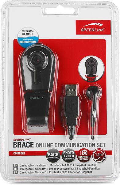 Brace Online Communication Set SL6882SBK Esta combinación de cámara web y headset es ideal para las