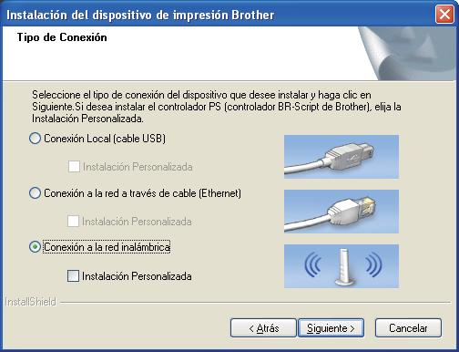 Para usuarios de red inalámria Configuraión on el CD-ROM de instalaión y empleando temporalmente un ale USB (Windows solamente) 20 Configure los ajustes inalámrios IMPORTANTE Es neesario que