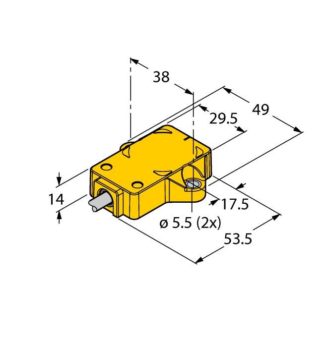 rectangular, plástico Varias posibilidades de montaje transductor de posición P1-Ri-QR14 incluido con el equipo para redes de abordo vehiculares 12V y 24V Resistencia a las interferencias aumentada