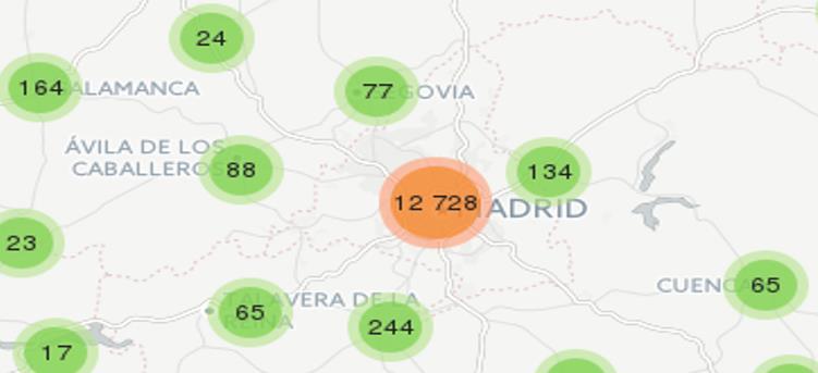 Nivel de Alerta en Madrid En febrero en Madrid se produjeron 8.289 Incidentes de Ciberseguridad diariamente (*).