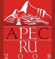APEC 2008 Lema APEC 2008: Nuevo Compromiso del Desarrollo para el Asia Pacífico Prioridades APEC 2008: Liberalización del comercio.