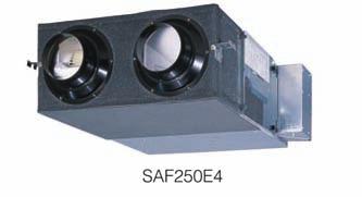 KX4 y KXR4 Unidades Interiores SAF Recuperador Entálpico Los recuperadores entálpicos SAF permiten renovar el aire viciado de una sala.