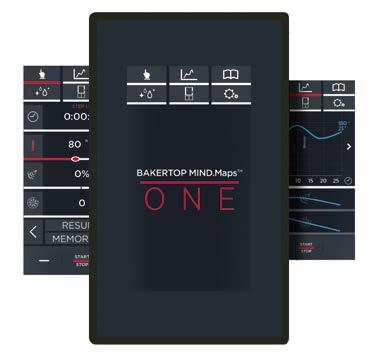 CHEFTOP MIND.Maps ONE MASTER.Touch One La pantalla táctil de diseño sencillo e intuitivo, con la tecnología más avanzada de UNOX.