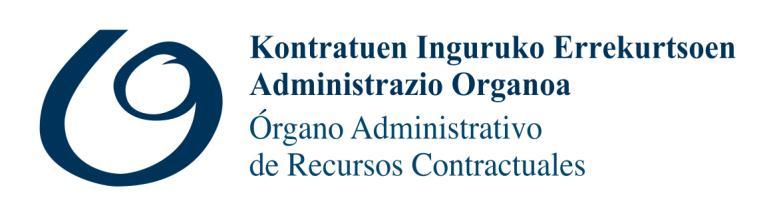 EB 2014/083 Resolución 92/2014, de 15 de septiembre de 2014, del Titular del Órgano Administrativo de Recursos Contractuales de la Comunidad Autónoma de Euskadi / Euskal Autonomia Erkidegoko