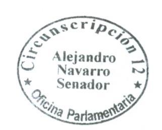Yo, ALEJANDRO NAVARRO BRAIN, Senador de la República, presento mi apoyo a la Iniciativa Juvenil de Ley Revitalización de las Lenguas Originarias, propuesta por el Colegio Concepción Chiguayante, de
