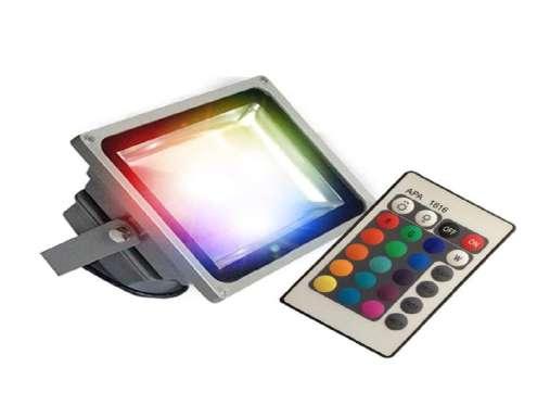 REFLECTOR LED ALTA POTENCIA RGB CON