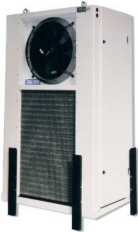 Evaporadores NW Aplicación Los evaporadores de la gama NW están adaptados particularmente a las aplicaciones de refrigeración o de congelación rápida, debido a una circulación de aire a gran