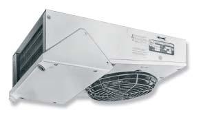 Evaporadores XR Aplicación Los evaporadores ventilados de la gama XR están destinados al equipamiento frigorífico de muebles, bares, mostradores y pequeñas cámaras frías de temperatura positiva o