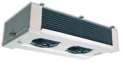Evaporadores de doble flujo PI Características Generales Evaporadores con doble descarga de aire y elevada potencia, diseñados para cámaras frigoríficas industriales de todo tipo y túneles de
