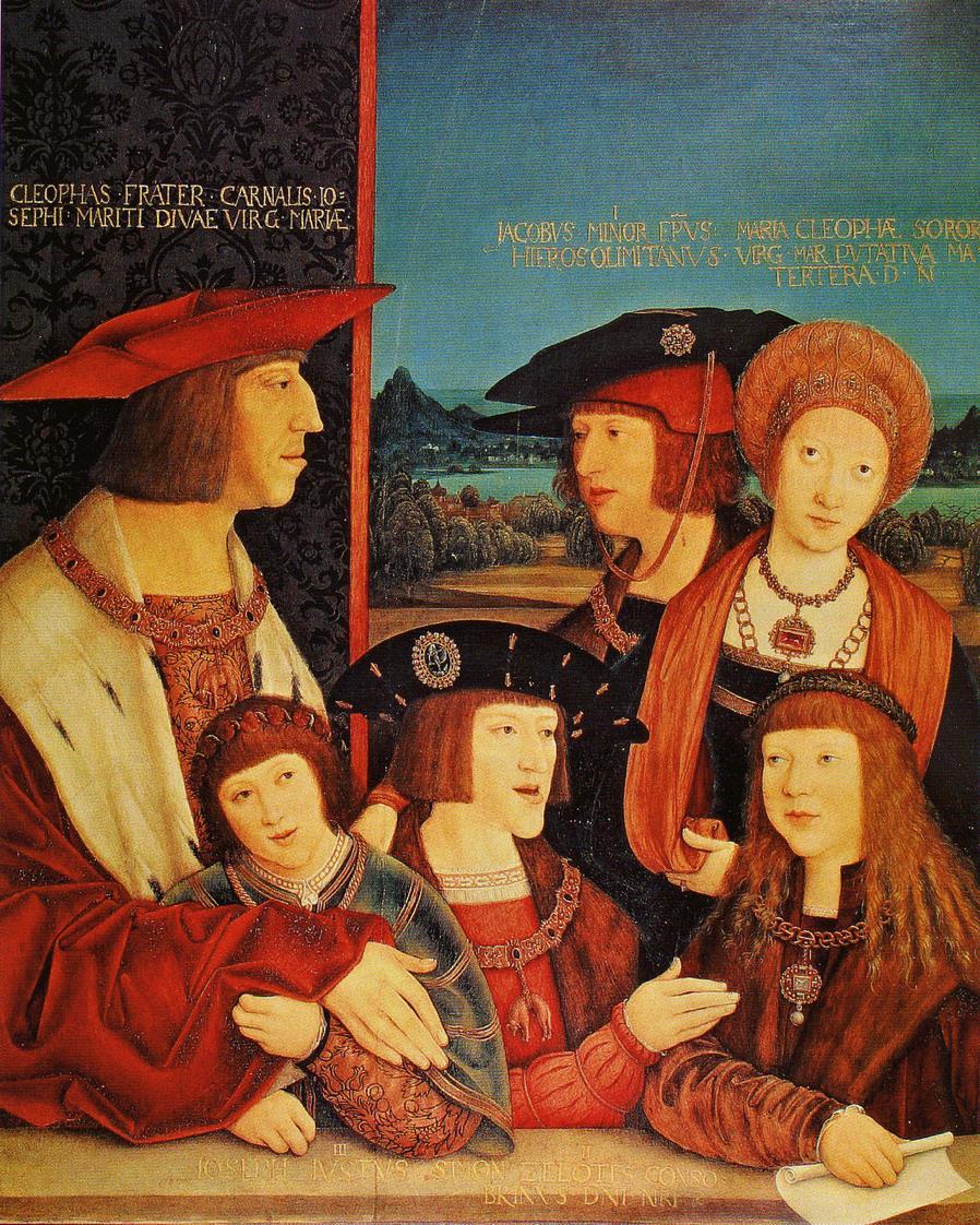 Bernard Strigel, La familia de Maximiliano I Hacia