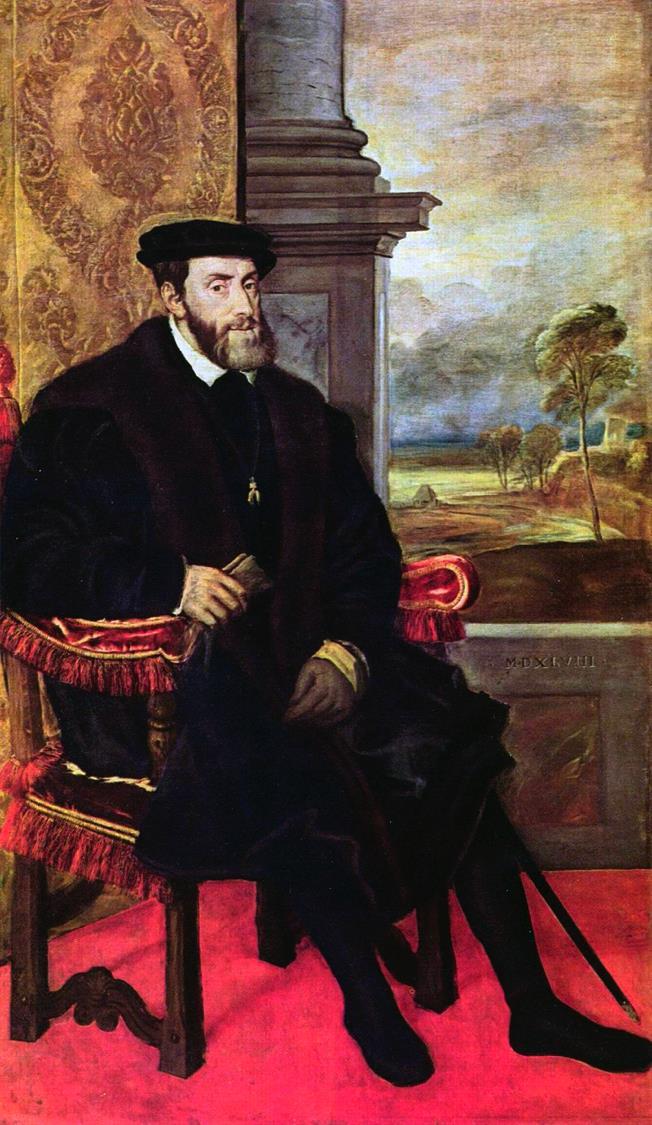 Tiziano Retrato de Carlos V 1548