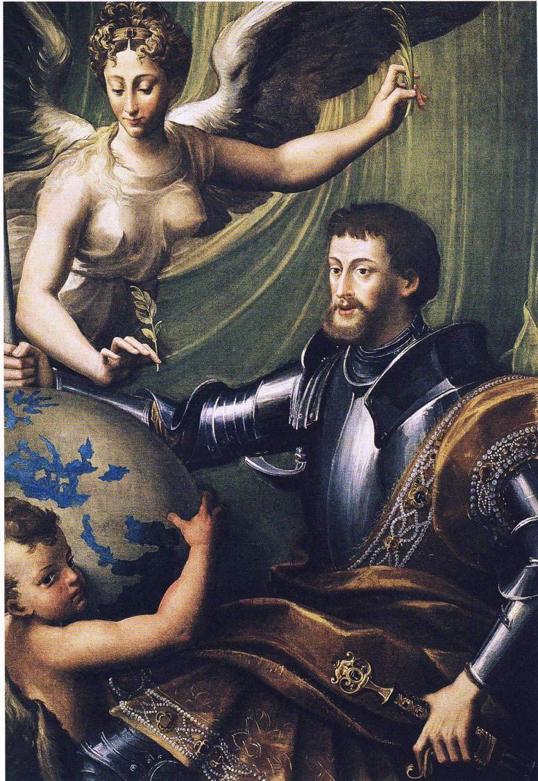 Parmigianino Retrato de Carlos V como dominador