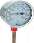 Termómetro para calefacción Caja de aluminio, vaina en latón Diámetro Rosca Mínimo Máximo 621.412.