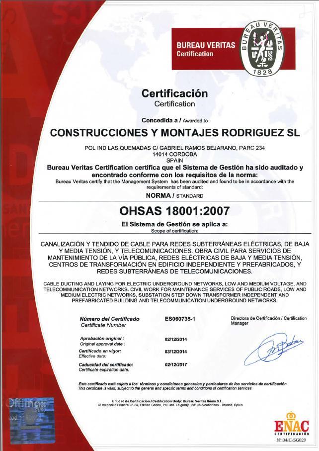 (desde 1998), ISO 14000 (desde