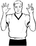Mostrar 8 dedos Tocar el hombro con los dedos 24 FUERA DE BANDA Y/O DIRECCION DEL JUEGO 25 SITUATION DE SALTO Mover