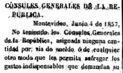 Rol de navegación emitido por el cónsul de la RO en Hamburgo el 30 de noviembre de 1847 al buque Carl con destino a Montevideo.