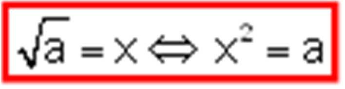 EJERCICIOS de ENTEROS º ESO FICHA : Raíz cuadrada RECORDAR: Definición de raíz cuadrada signo radical radicando raíz (Añadir esta fórmula al formulario, junto con la lista de los 0 primeros cuadrados