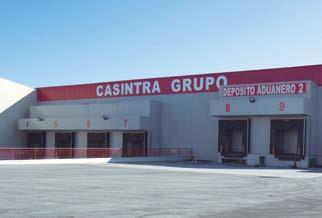 CASINTRA dispone también de Depósito Aduanero, Almacén de Depósito Temporal y Local Autorizado para
