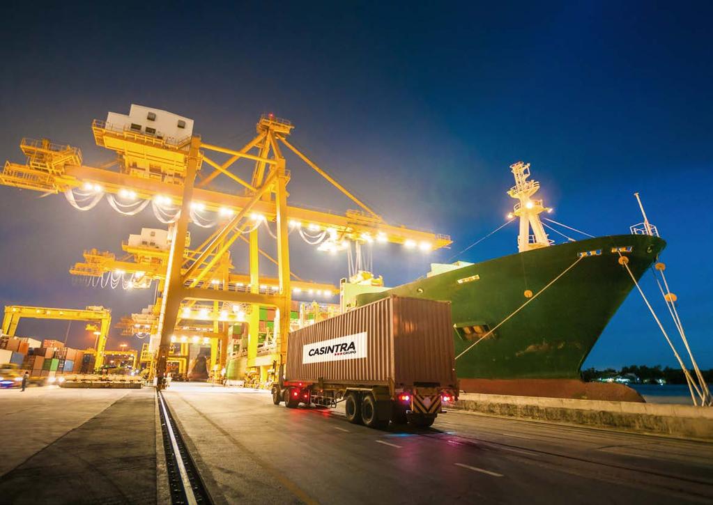 INTERCARGO Realizamos la logística completa de contenedores desde el Puerto de Gijón, prestando los siguientes servicios: Transporte