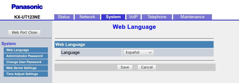 Configuración de funciones adicionales Configuración del idioma del terminal - Para el