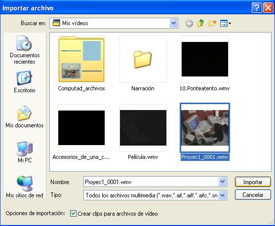 Automáticamente se mostrará en el programa Reproductor de Windows Media, cierre la aplicación si lo desea.