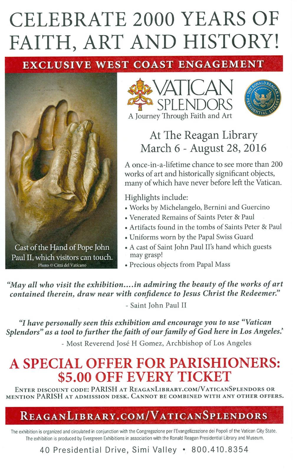 Mass on Sunday, April 24, 2016 at