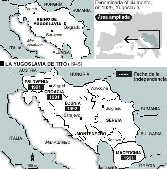 independencia. Serbia no lo permitió. Primero invadió Eslovenia, donde no existía minoría serbia, pero su derrota militar puso fin a su intento de dominio.