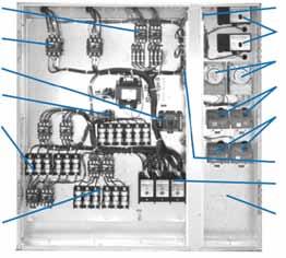 Componentes JLD/JBD Contacto y fusibles del ventilador del condensador Contacto delcompresor Monitor De la Pérdida De la Fase (Opcional) Interruptor Del Compresor (Opcional) Contactores Y Fusibles
