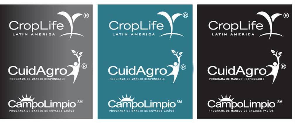 Uso Correcto de la Marca Croplife Latin America Los logos deben ir en color blanco sobre fondos de colores sólidos y degradados con fuerte