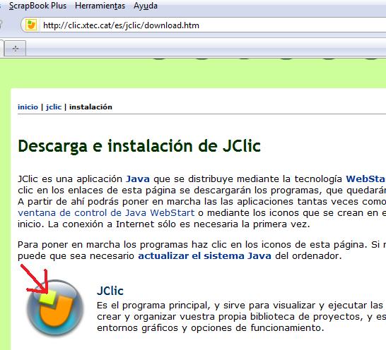 CRA Sexma de La Sierra. Tutorial de instalación de JClic en red y servidor de informes JClic.