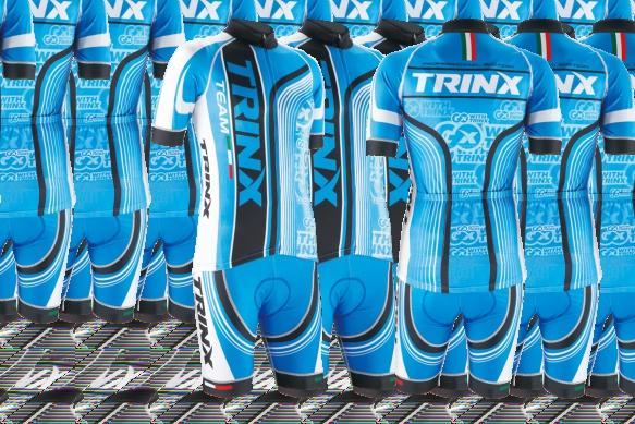 elástica italiana; Cremallera YKK. Etiqueta colgante TRINX, bolsa de sellado de color de niebla con logotipo TRINX.