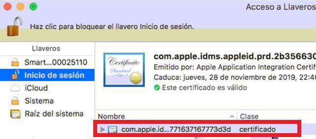 web al igual que en Windws En alguns cass, tienen certificads de Apple dentr de ls inicis de