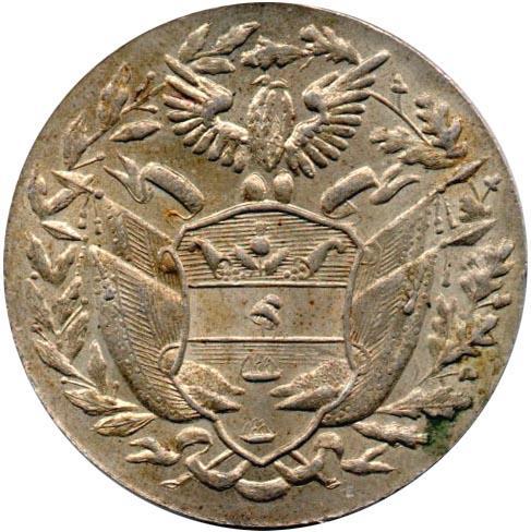 Fe de Antioquia (284) Diámetro 16,3 mm y peso 2,1 g. Oro. Colección José Serna.