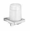 11159 Cesta ducha aluminio anodizado/cromada con limpiador de cristal integrado dimensiones (AN x AL x F): 300 x 95 x 67 mm 11150 Portavasos completo con vaso de