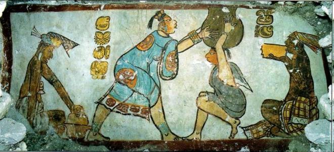 Pintura mural. Cultura maya. Clásico Temprano.