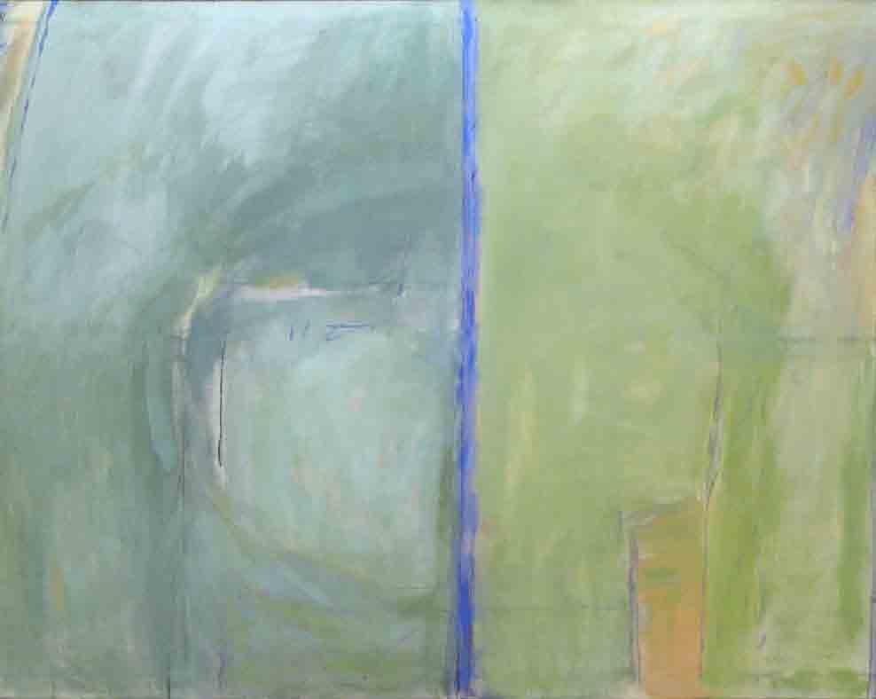 Jardi d octubre. Óleo / lienzo. 130 x 195 cm. 1981.