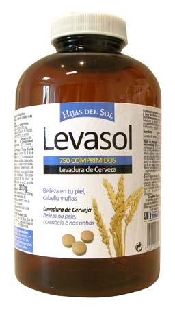 LEVADURAS - COMPLEMENTOS DE LA DIETA LEVASOL 200 Comps. LEVASOL 500 Comps. LEVASOL 750 Comps.