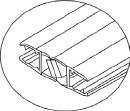 Material cubierta: Acero Medidas: Perforación de piso 108 x 307 x 50 mm.
