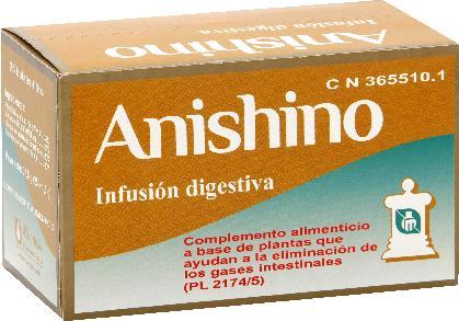 Anishino COMPLEMENTO ALIMENTICIO Pimpinella anisum... 35 % Melisa officinalis... 25 % Illicium verum... 20 % Foeniculum vulgare.