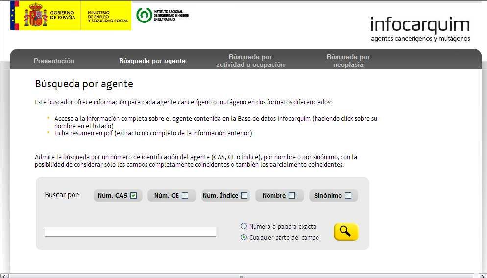 Identificación de agentes químicos peligrosos www.