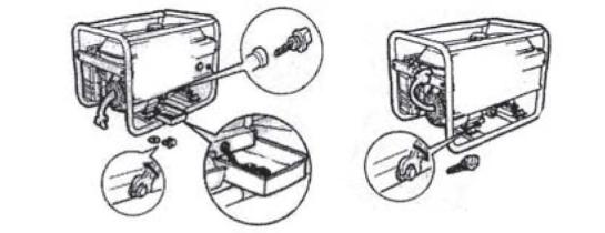 2-Limpie la copa del filtro del combustible usando una pistola de aire comprimido soplando en dirección a la punta de la flecha.